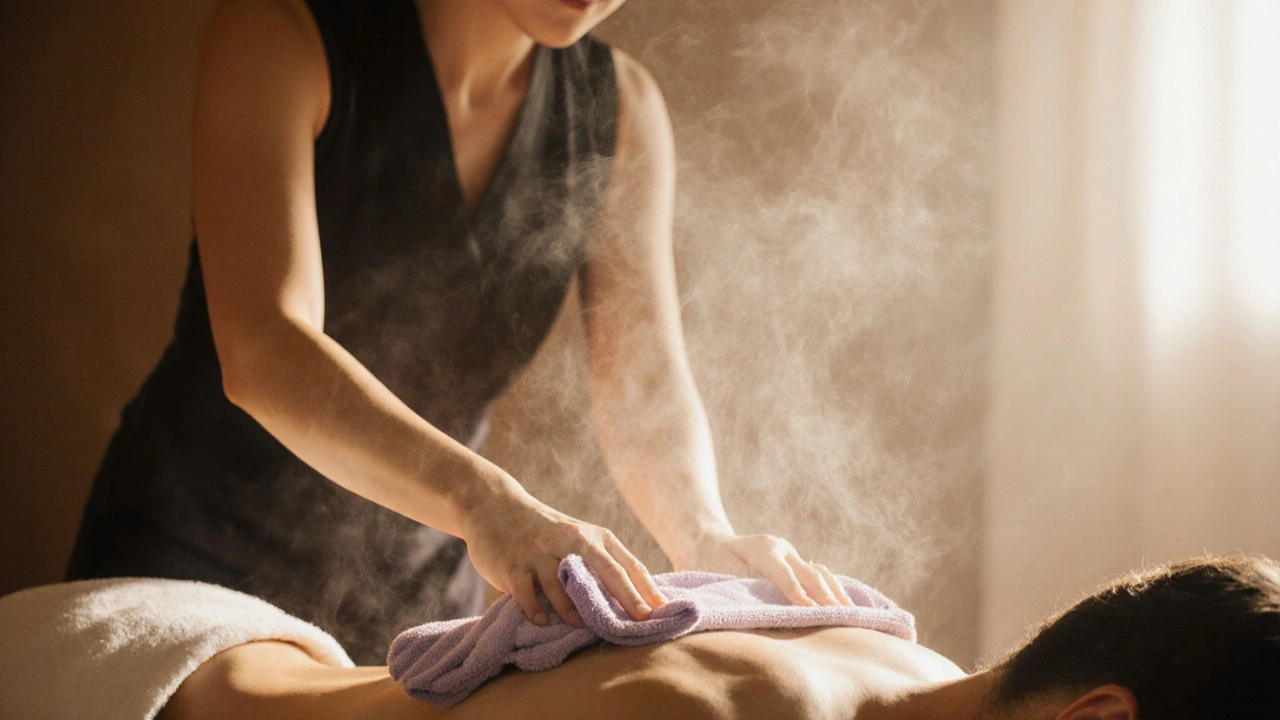 Masáž horkými žínkami: Jak se používá v tantře a proč je tak účinná