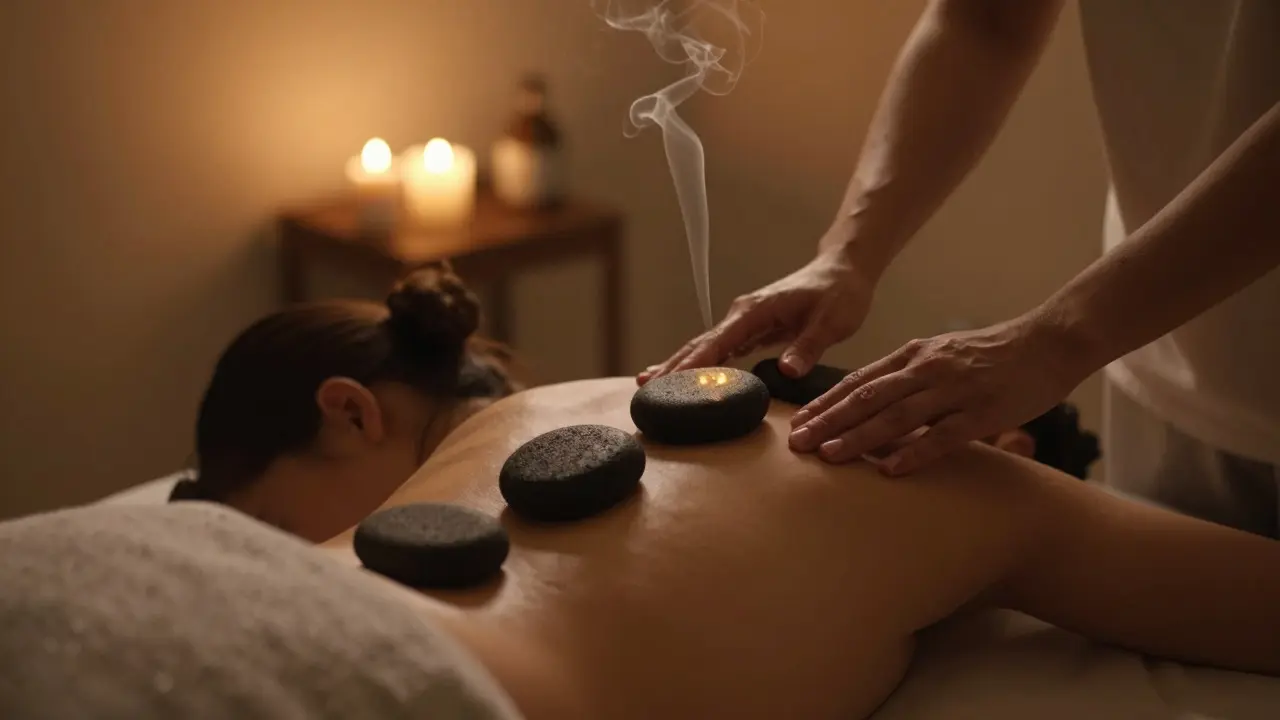 Masáž lávovými kameny v tantrickém kontextu: Jak to funguje a co přináší