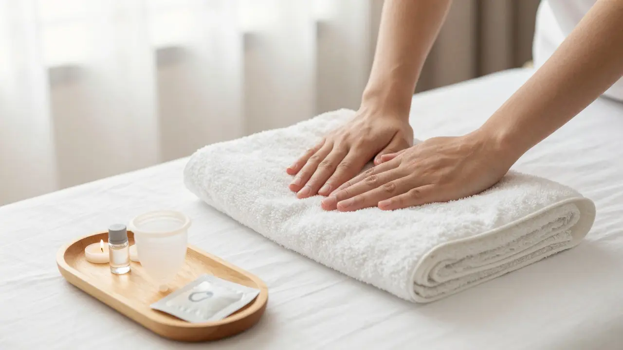Příprava masážního lůžka s důrazem na hygienu a komfort